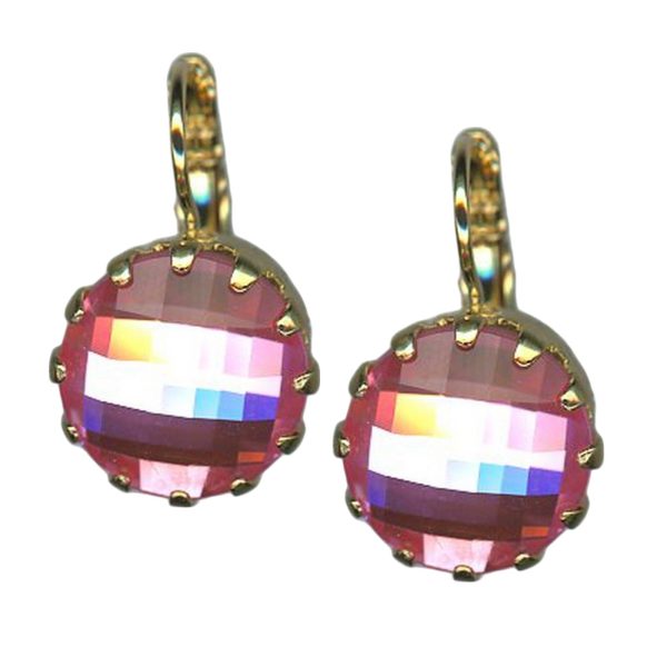Earrings by Mariana Woman Classy Light Rose Swarovski Crystals