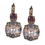 Earrings by Mariana Woman Elegant Rose and Siam Swarovski Crystals