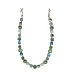 Necklace By Mariana Woman Stylish Malachite Mineral and Opal Swarovski Crystals