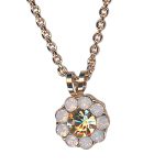 Necklace Pendant by Mariana Woman Floral Rose and Peach Swarovski Crystals - Image 3