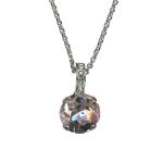 Necklace Pendant by Mariana Woman Exquisite Rose and Chrysolite Swarovski Crystals - Image 2
