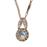 Necklace Pendant by Mariana Woman Adorable Pearl and Moonlight Swarovski Crystals