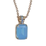 Necklace Pendant by Mariana Woman Adorable Sapphire and Opal Swarovski Crystals