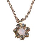 Necklace Pendant by Mariana Woman Lovely Pink and Champagne Swarovski Crystals - Image 3
