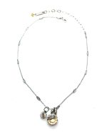 Necklace Pendant By Mariana Woman Duo Golden Shadow Swarovski Crystals-SP - Image 3