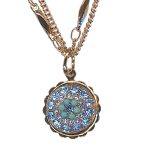 Necklace Pendant by Mariana Woman Charming Sapphire and Turquoise Swarovski Crystals