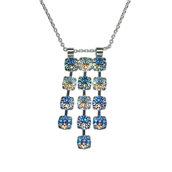 Necklace Pendant by Mariana Woman Fab Sapphire and Aquamarine Swarovski Crystals
