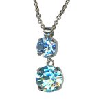 Necklace Pendant by Mariana Woman Charming Aquamarine and Sapphire Swarovski Crystals - Image 2