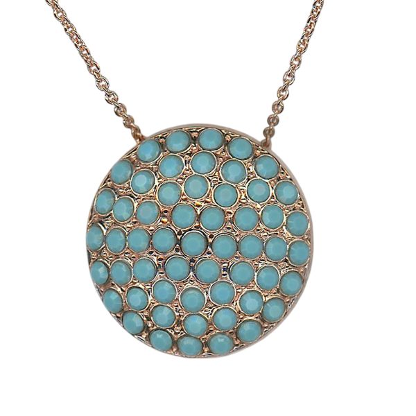Necklace Pendant by Mariana Woman Exquisite Turquoise Swarovski Crystals