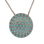 Necklace Pendant by Mariana Woman Exquisite Turquoise Swarovski Crystals - Image 2