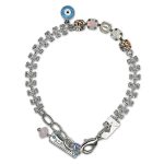 Bracelet by Mariana Woman Lovely Pearl and Opal Swarovski Crystals
