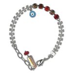 Bracelet by Mariana Woman Stunning Siam and Topaz Swarovski Crystals - Image 2