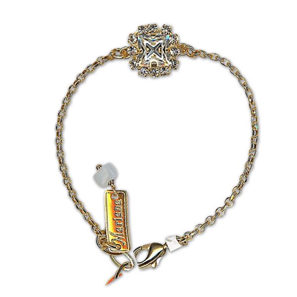 Bracelet by Mariana Woman Sleek Clear Swarovski Crystals