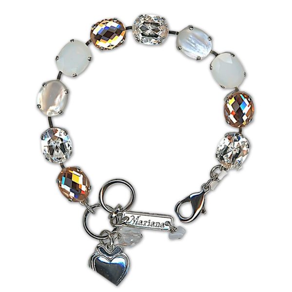 Bracelet by Mariana Woman Timeless Silk and Paradise Shine Swarovski Crystals