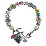 Bracelet by Mariana Woman Charming Rose and Jonquil Swarovski Crystals - Image 2