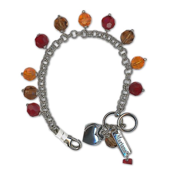 Bracelet by Mariana Woman Sassy Hyacinth and Siam Swarovski Crystals