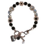 Bracelet by Mariana Woman Exquisite Jet and Silk Swarovski Crystals - Image 2