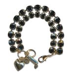 Bracelet by Mariana Woman Luxurious Hematite Swarovski Crystals - Image 2