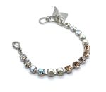 Bracelet by Mariana Woman Timeless Golden and Pearl Swarovski Crystals - Image 3