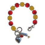 Bracelet by Mariana Woman Stunning Siam and Opal Swarovski Crystals - Image 2