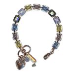 Bracelet by Mariana Woman Beautiful Jonquil and Rose Swarovski Crystals - Image 2