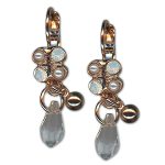 Earrings by Mariana Woman Adorable Pearl and Clear Swarovski Crystals