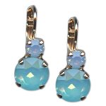 Earrings by Mariana Woman Charming Blue and Aqua Swarovski Crystals - Image 2