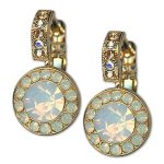 Earrings by Mariana Woman Timeless Opal and Golden Swarovski Crystals