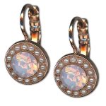 Earrings by Mariana Woman Lovely Pearl and Rose Swarovski Crystals - Image 2