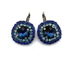 Earrings by Mariana Woman Exquisite Sapphire and Aquamarine Swarovski Crystals