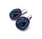 Earrings by Mariana Woman Exquisite Sapphire and Aquamarine Swarovski Crystals - Image 2
