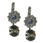 Earrings by Mariana Woman Elegant Black Diamond Swarovski Crystals - Image 3