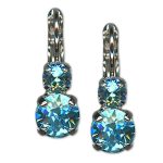 Earrings by Mariana Woman Gorgeous Light Turquoise Swarovski Crystals