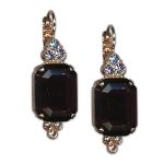 Earrings by Mariana Woman Luxurious Amethyst and Vitral Swarovski Crystals - Image 2