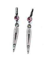 Earrings By Mariana Woman Stylish Cream Pearl and Rose Swarovski Crystals
