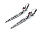 Earrings By Mariana Woman Stylish Cream Pearl and Rose Swarovski Crystals - Image 2