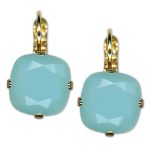 Earrings by Mariana Woman Charming Light Aqua Swarovski Crystals - Image 2
