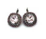Earrings by Mariana Woman Lovely Rose and Chrysolite Swarovski Crystals