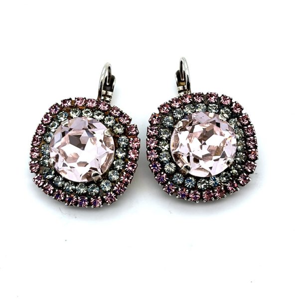 Earrings by Mariana Woman Lovely Rose and Chrysolite Swarovski Crystals