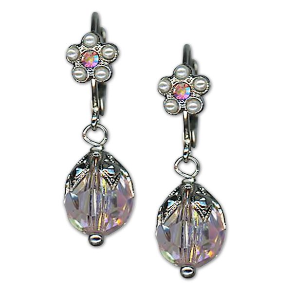 Earrings by Mariana Woman Lovely Pearl and AB Swarovski Crystals