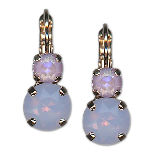 Earrings by Mariana Woman Precious Lavender Swarovski Crystals