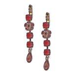 Earrings by Mariana Woman Stunning Pink and Blush Swarovski Crystals