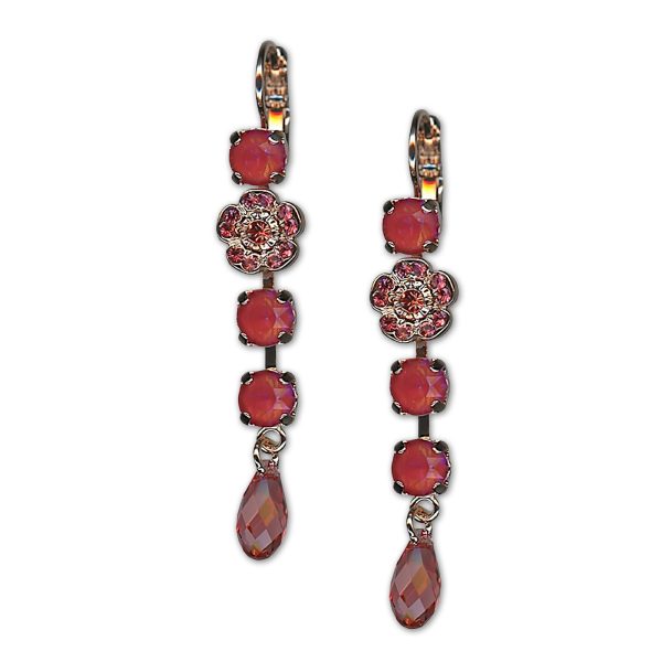 Earrings by Mariana Woman Stunning Pink and Blush Swarovski Crystals