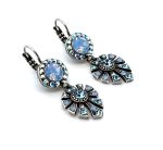 Earrings By Mariana Woman Gorgeous Pale and Frosted Blue Swarovski Crystals - Image 4