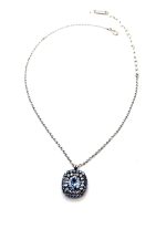 Necklace Pendant by Mariana Woman Gorgeous Sapphire and Clear Swarovski Crystals - Image 3