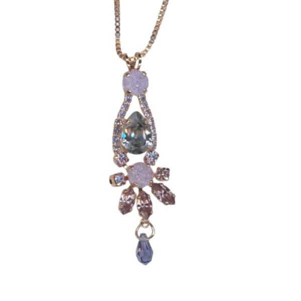 Necklace Pendant By Mariana Elegant Violet Ice and Violet Swarovski Crystals