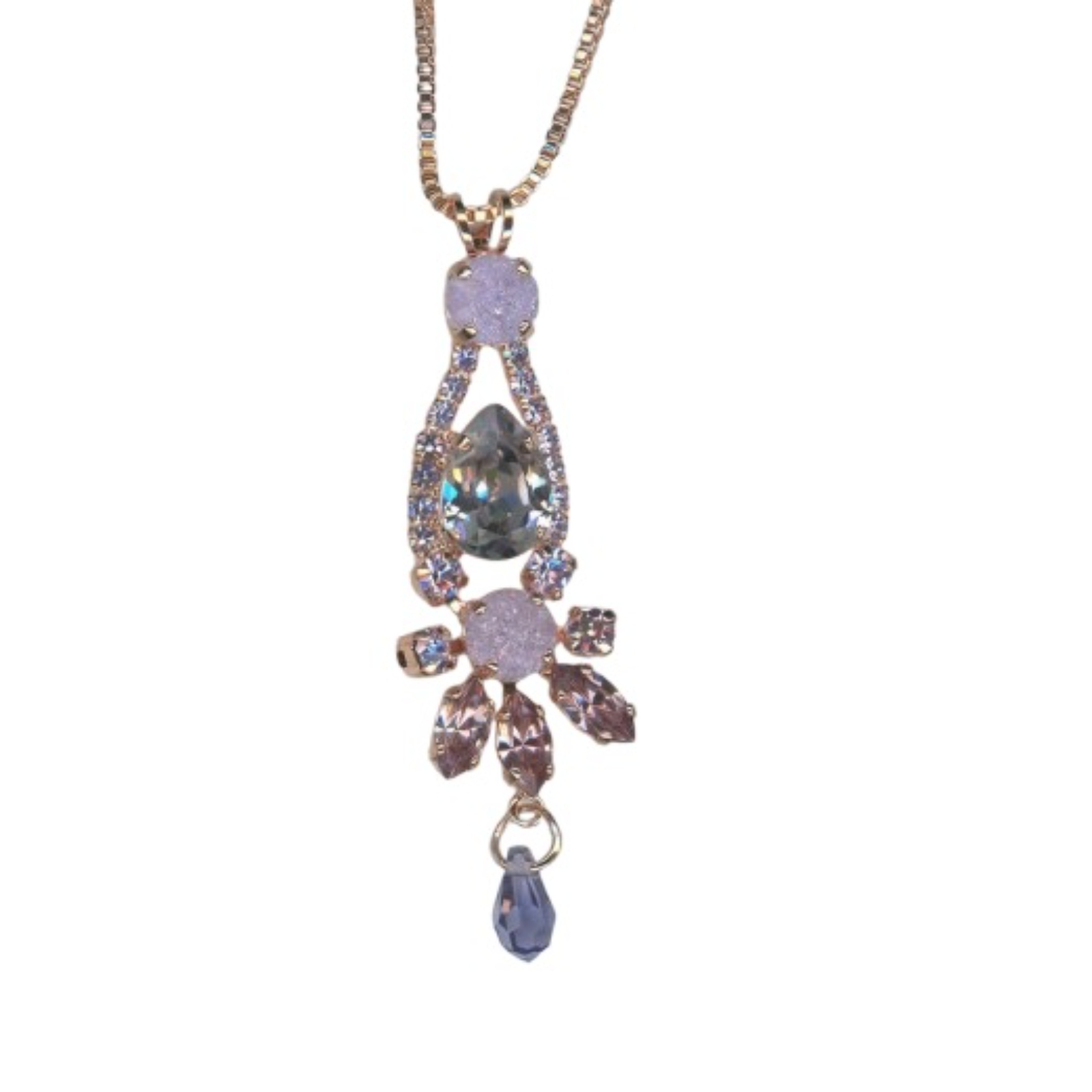 N-5531-1-371ICE-RG Necklace Pendant By Mariana Elegant Violet Ice and Violet Swarovski Crystals - Image 1