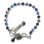 Bracelet by Mariana Woman Gorgeous Montana and Sapphire Swarovski Crystals - Image 2