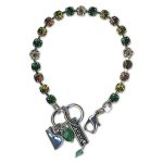 Bracelet by Mariana Woman Charming Fern and Olivine Swarovski Crystals - Image 3