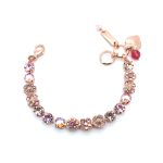 Bracelet By Mariana Woman Beautiful Rose Swarovski Crystals